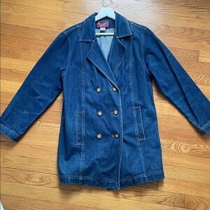 Vintage denim chore coat blazer style jacket